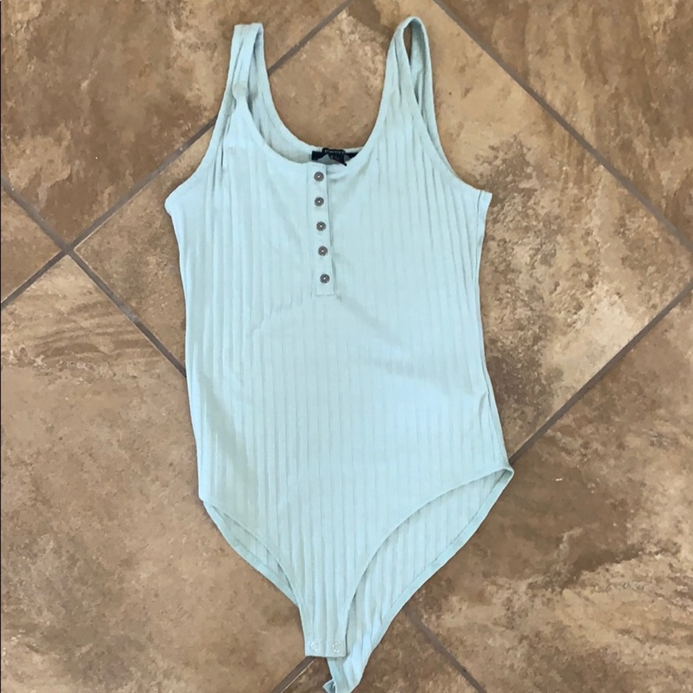 Mint leotard top